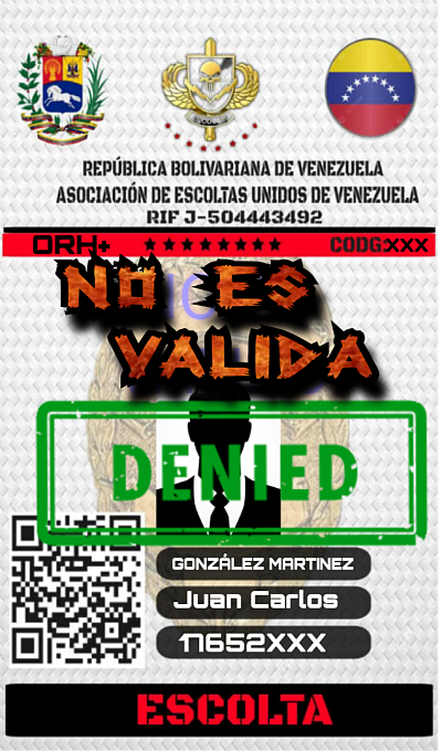ESTA CREDENCIAL NO